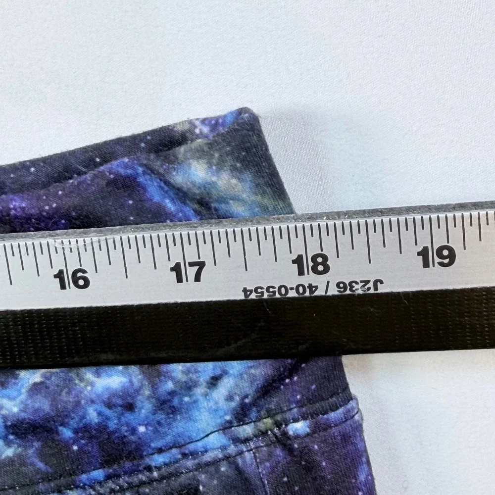 Star Wars Mens Large Galaxy Print Lounge Shorts Drawstring Blue Black Disney LG